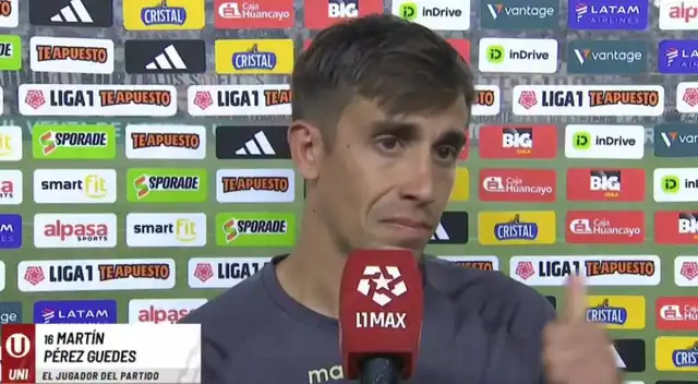 Martín Pérez Guedes casi rompe en llanto. Martín Pérez Guedes casi rompe en llanto.