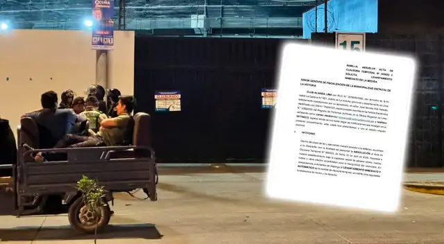 Alianza Lima solicitó que se levante la clausura temporal de Matute.