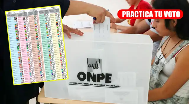 Practica tu voto para las Elecciones Generales 2026 que se realizarán este domingo 12 de abril.