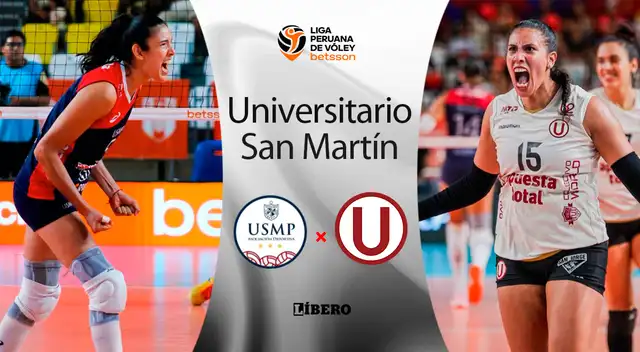 Programación del partido entre San Martin vs Universitario. Foto: composición Líbero