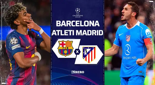 Barcelona recibirá al Atlético de Madrid en el Spotify Camp Nou por la Champions League.