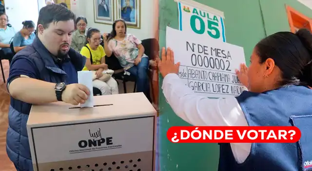Conoce dónde te toca votar en estas Elecciones Generales 2026 del domingo 12 de abril.