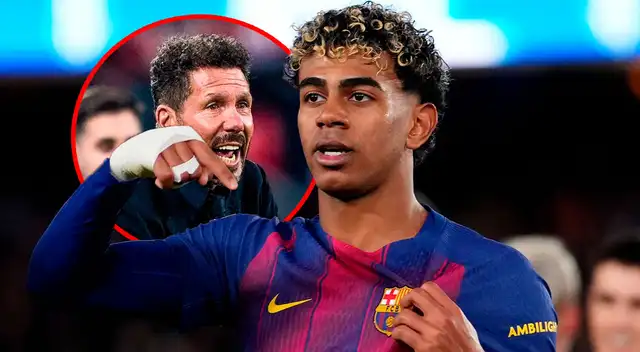 Lamine Yamal advirtió al 'Cholo' Simeone previo al duelo de Champions League. Lamine Yamal advirtió al 'Cholo' Simeone previo al duelo de Champions League.