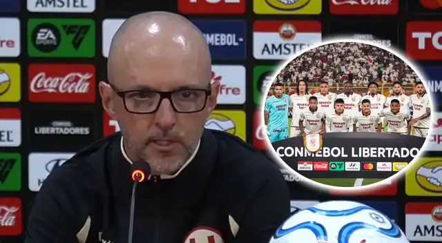 Javier Rabanal se dirigió a los jugadores de Universitario.