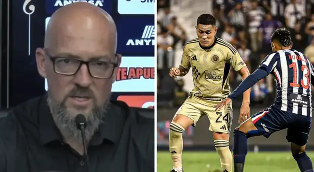 Alejandro Orfila se refirió a la derrota de su equipo ante Alianza Lima. Foto: composición Líbero/Jax Latin Media/Cusco FC