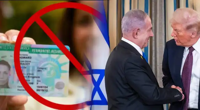 Alerta, inmigrantes: Trump exige el rechazo de la Green Card de los que critiquen a Israel.