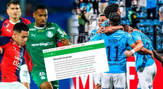 Palmeiras perdió el primer lugar del grupo F de la Copa Libertadores por Sporting Cristal.