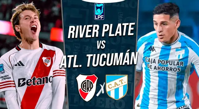 River Plate vs Atlético Tucumán se enfrentan por la Liga Profesional 2026