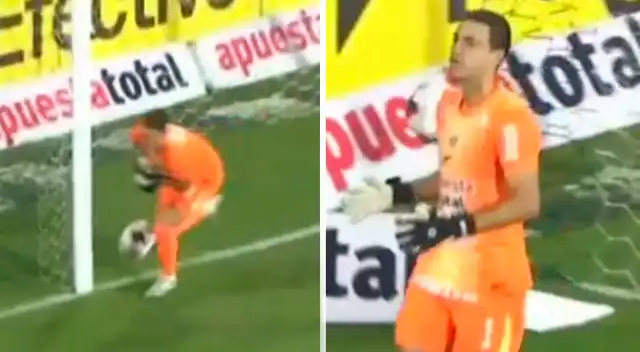 Alejandro Duarte se equivocó en el gol de CD Moquegua.
