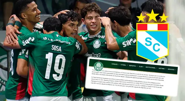 Palmeiras apunta a Sporting Cristal previo a choque de Copa Libertadores.