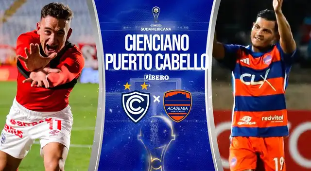 Cienciano vs Academia Puerto Cabello por la Copa Sudamericana.