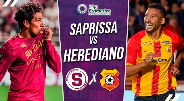 Saprissa vs Herediano juegan por la final de ida del Torneo Clausura de la Liga Promérica
