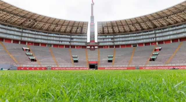 Así luce el estadio Nacional tras el mantenimiento que se le está dando.
