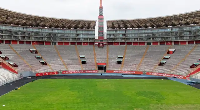 Así luce el estadio Nacional tras el mantenimiento que se le está dando.