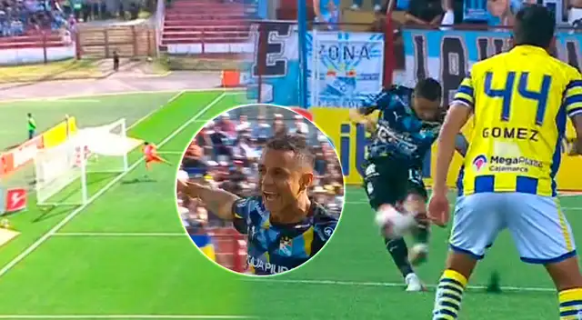 Gol de Yoshimar Yotún para el 1-0 de Sporting Cristal a FC Cajamarca.