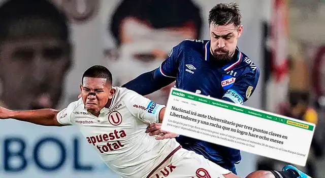 Nacional palpita el partido ante Universitario.