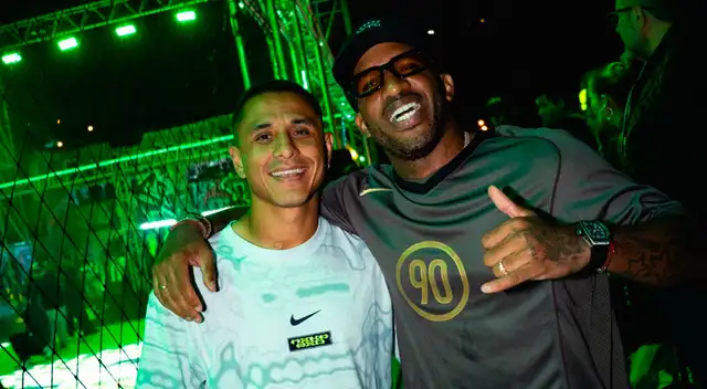 Yoshimar Yotún y Jefferson Farfán durante el evento Nike Toma El Juego Lima. Yoshimar Yotún y Jefferson Farfán durante el evento Nike Toma El Juego Lima.