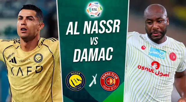 Al Nassr vs Damac EN VIVO con Cristiano Ronaldo por liga saudí.