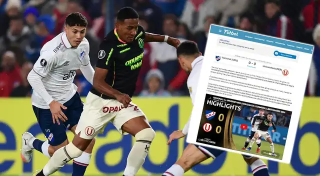 Universitario es noticia en Uruguay tras igualar ante Nacional.