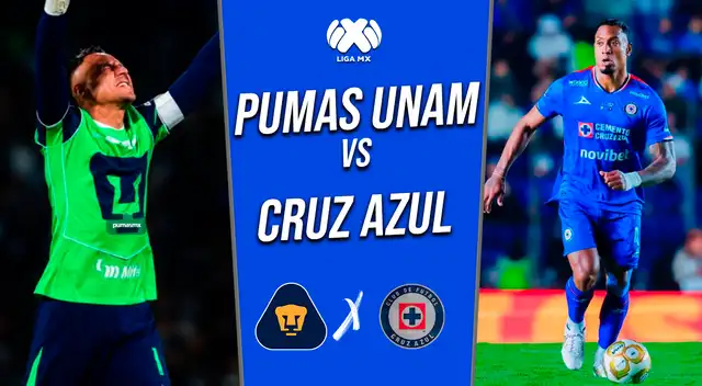 Pumas UNAM vs Cruz Azul por la final de la Liga MX. Foto: composición Líbero