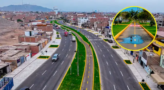 Importante avenida en San Martín de Porres se renueva tras años de abandono.