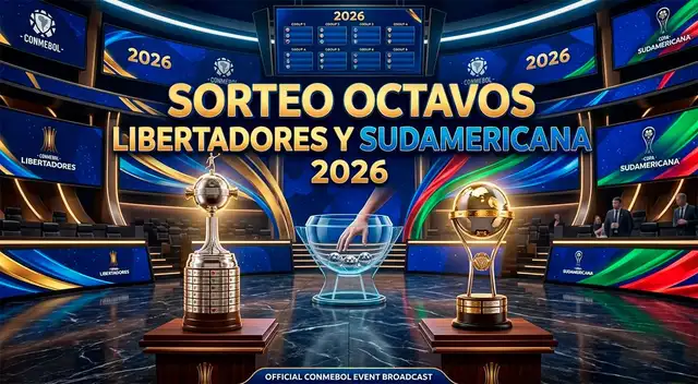 Sorteo de los octavos de Copa Sudamericana y Libertadores 2026 EN VIVO.