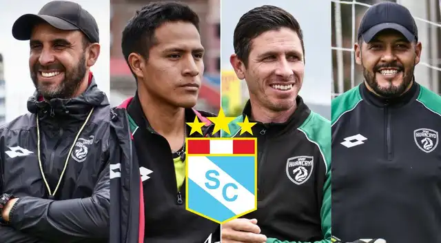 Javier Chirinos, Sebastián Salvatore, Marco Moncayo y Andrés Olivares forman parte del comando técnico de Roberto Mosquera en Sporting Cristal