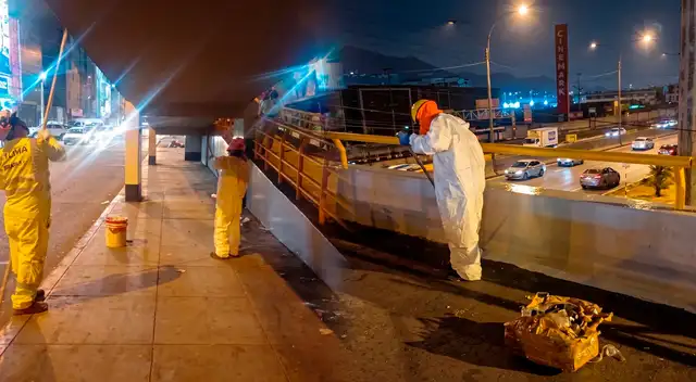 Se ejecutan trabajos de mantenimiento en transitada zona de la Panamericana Norte. Se ejecutan trabajos de mantenimiento en transitada zona de la Panamericana Norte.