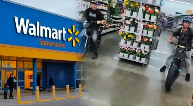 Walmart: dos adolescentes aterrorizan a clientes tras aparecer en pasillos con bicicletas eléctricas.