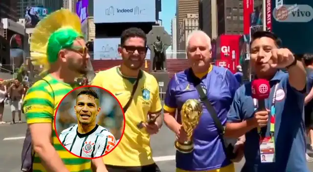 Aficionados de la selección brasileña elogian al delantero peruano y entonan tema musical. Aficionados de la selección brasileña elogian al delantero peruano y entonan tema musical.