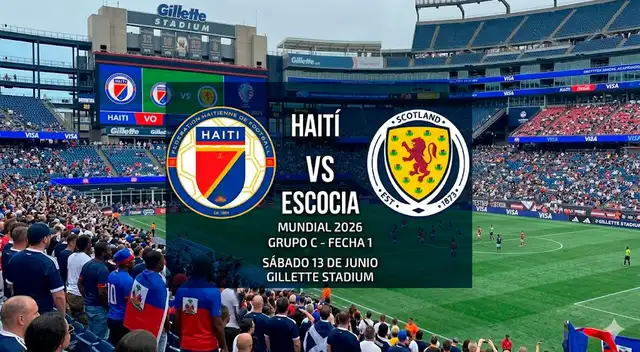 Haití y Escocia se enfrentan este sábado por la fecha 1 del grupo C del Mundial 2026.