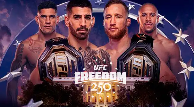 UFC Freedom 250 con la pelea estelar Ilia Topuria vs Justin Gaethje