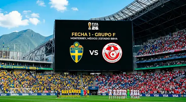 Suecia y Túnez se enfrentan este domingo por la fecha 1 del grupo F del Mundial 2026. Suecia y Túnez se enfrentan este domingo por la fecha 1 del grupo F del Mundial 2026.