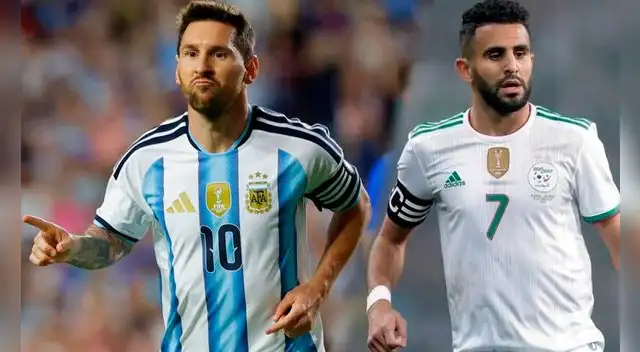 Formación de Argentina vs Argelia.