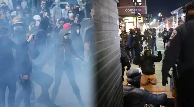 Manifestante anti-ICE en Portland recibe 30 meses de prisión por agredir a un agente federal.