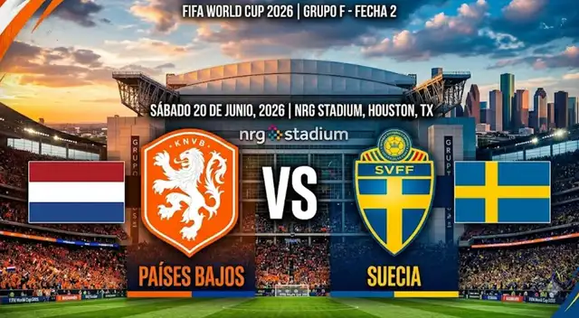Países Bajos y Suecia juegan este sábado por la fecha 2 del grupo F del Mundial 2026