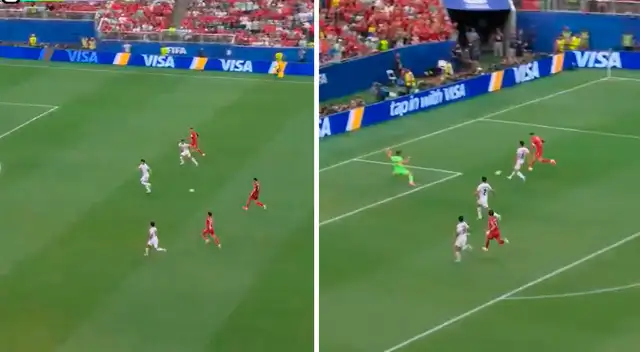 Así fue la jugada previa al gol de Cristiano Ronaldo. Foto: Composición Líbero/ESPN Así fue la jugada previa al gol de Cristiano Ronaldo. Foto: Composición Líbero/ESPN