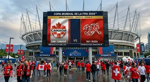 Canadá y Suiza juegan este miércoles por la fecha 3 del grupo B del Mundial 2026. Canadá y Suiza juegan este miércoles por la fecha 3 del grupo B del Mundial 2026.