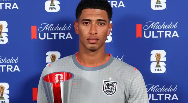 Jude Bellingham recibió el premio al mejor jugador del partido ante Ghana. Jude Bellingham recibió el premio al mejor jugador del partido ante Ghana.