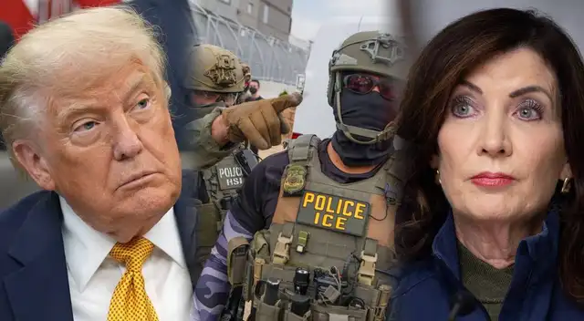 Kathy Hochul y Letitia James demandaron a la administración de Donald Trump.