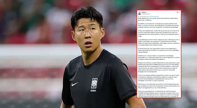 Presidente de Corea del Sur ordenó la investigación de la selección. Foto: composición Líbero/X