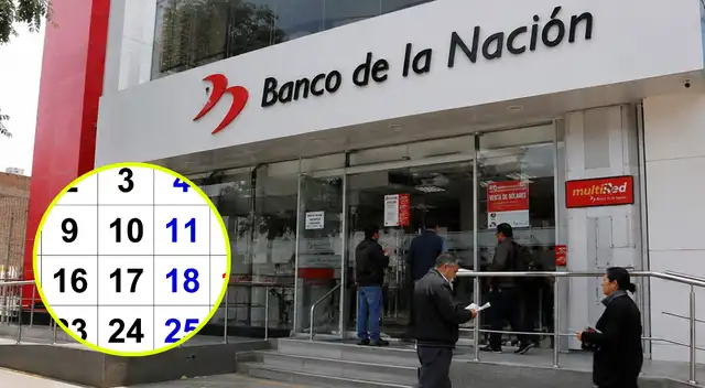 Revisa el cronograma de julio 2026 de pagos de sueldos, aguinaldo y pensionistas del Banco de la Nación.