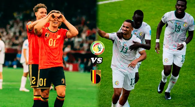 Bélgica vs Senegal por los dieciseisavos de final del Mundial 2026.Foto: composición Líbero/IG