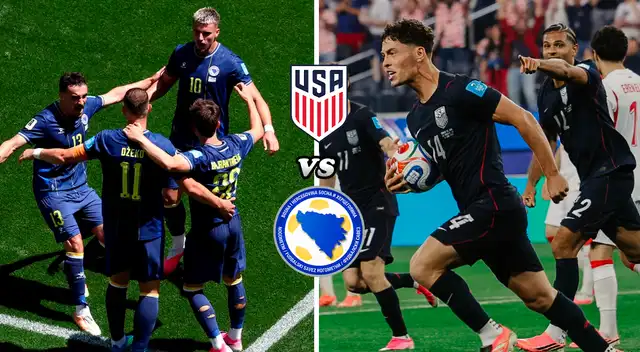 Estados Unidos vs Bosnia por los dieciseisavos de final. Foto: composición Líbero/IG