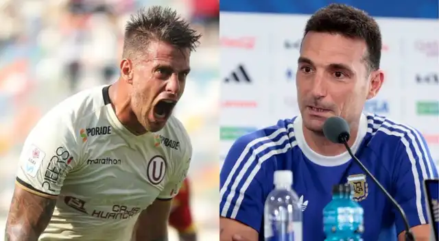 Lionel Scaloni, técnico de Argentina, se rindió en elogios ante German Denis, exfutbolista de Universitario de Deportes