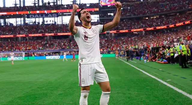Mikel Merino fue el encargado de anotar el gol de la victoria de España ante Portugal.
