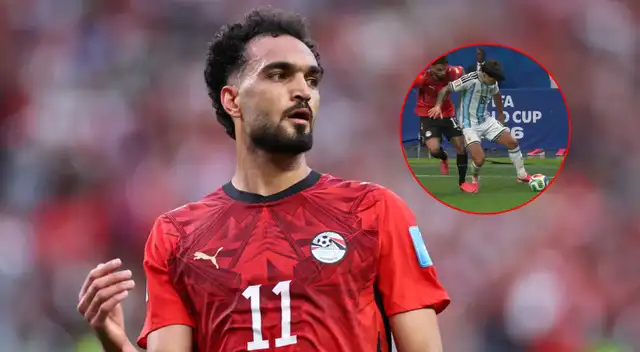 Mostafa Ziko, jugador de Egipto, acusó al árbitro de ayudar a Argentina. Foto: composición Líbero Mostafa Ziko, jugador de Egipto, acusó al árbitro de ayudar a Argentina. Foto: composición Líbero