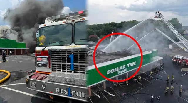 Un incendio de gran magnitud se registró en la tienda Dollar Tree ubicada en Gastonia. Un incendio de gran magnitud se registró en la tienda Dollar Tree ubicada en Gastonia.