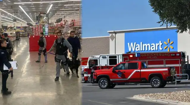 Autoridades y equipos de emergencia acudieron el miércoles al Walmart de Fredericksburg. Autoridades y equipos de emergencia acudieron el miércoles al Walmart de Fredericksburg.