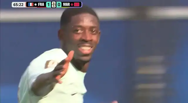 Ousmane Dembélé marcó golazo para el 2-0 de Francia. Ousmane Dembélé marcó golazo para el 2-0 de Francia.